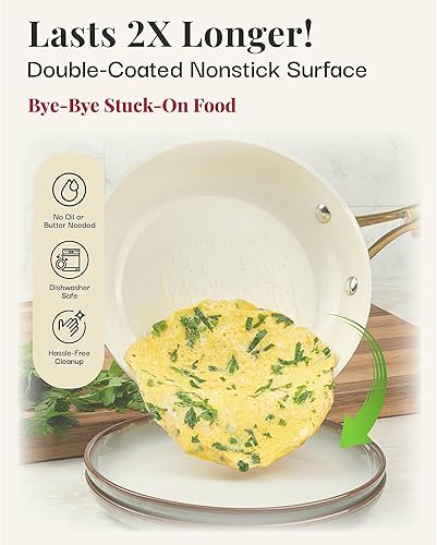 Miniatura 3 de GOTHAM STEEL Sartenes antiadherentes de 10 pulgadas, sartén antiadherente, sartenes de cocina, sartén antiadherente, sartén antiadherente,