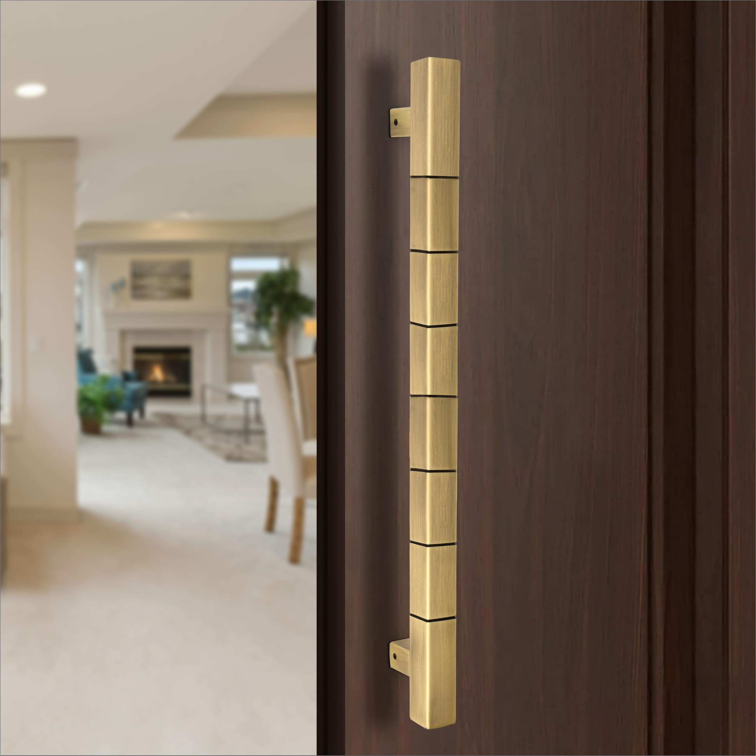 ALDEN 18 Inch Stainless Steel Door Handle/Handle for Glass and Wooden Door/Pull and Push Door Handle for Home/Office/Hotels (Black)(Pack of 1) — Amazon image 6
