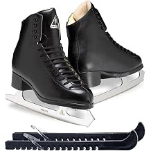 Jackson Ultima Softec Elite/Nova Figure Ice Skates for Men/Boys with Mark-II Blades Bundle with Skate Guards, Just Launched 2023