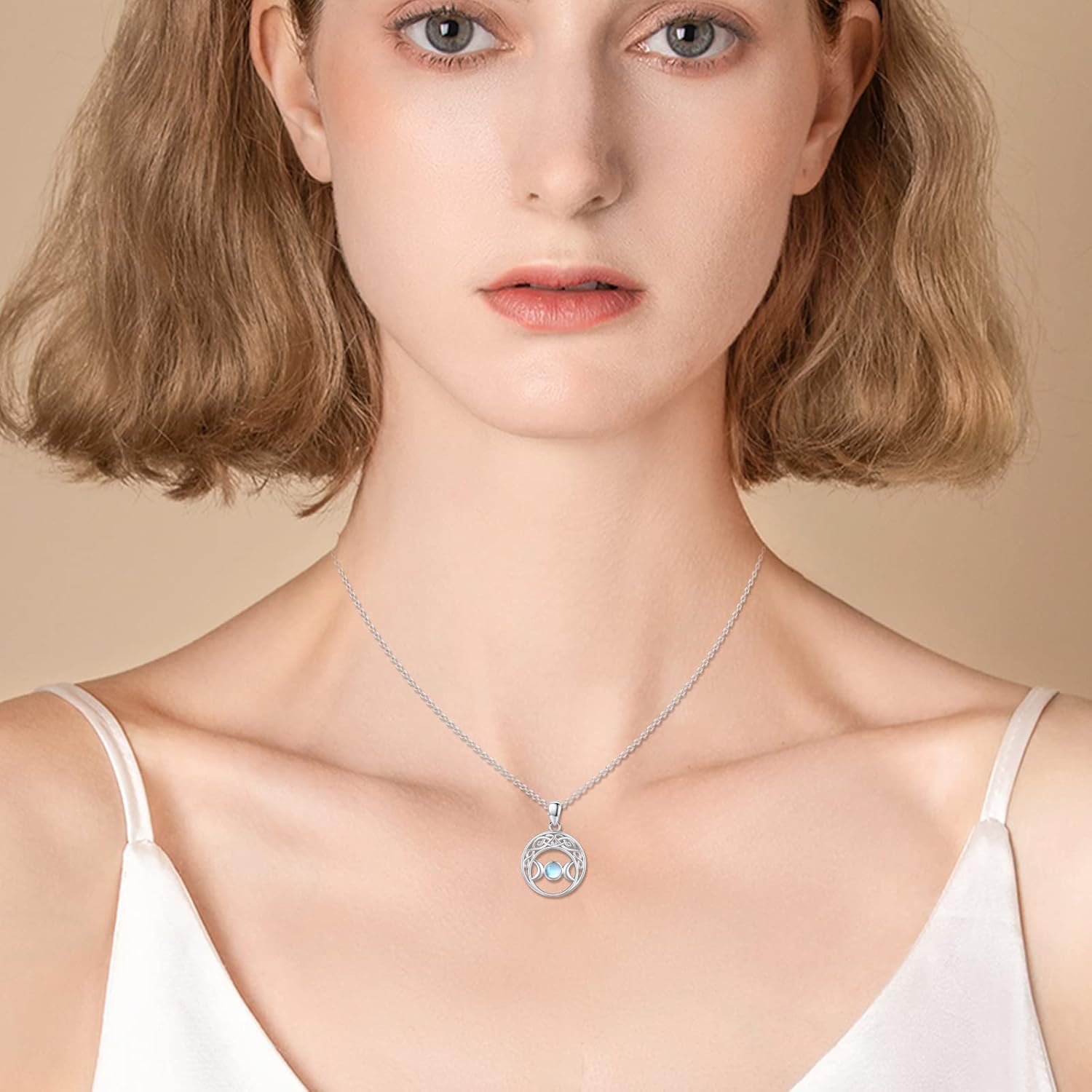 OHAYOO Hamsa Hand of Fatima Necklace for Women 925 Sterling Silver Hamsa Hand of Fatima Pendant Necklace Jewelry Gifts for Anniversary - Image 3