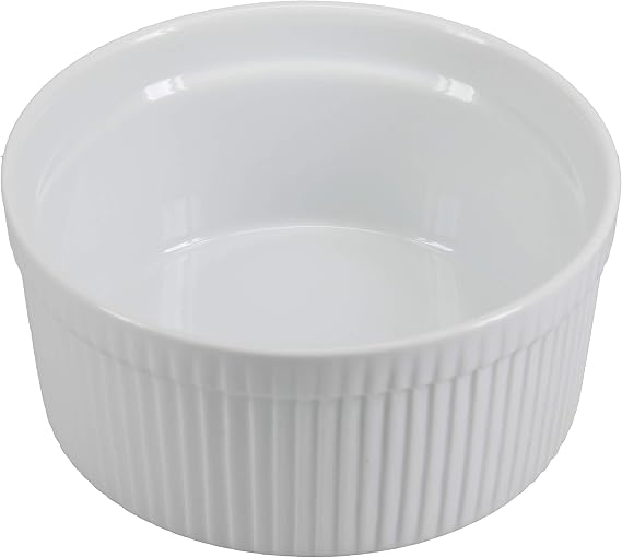 BIA Cordon Bleu Classic 1-Quart Souffle Dish, White