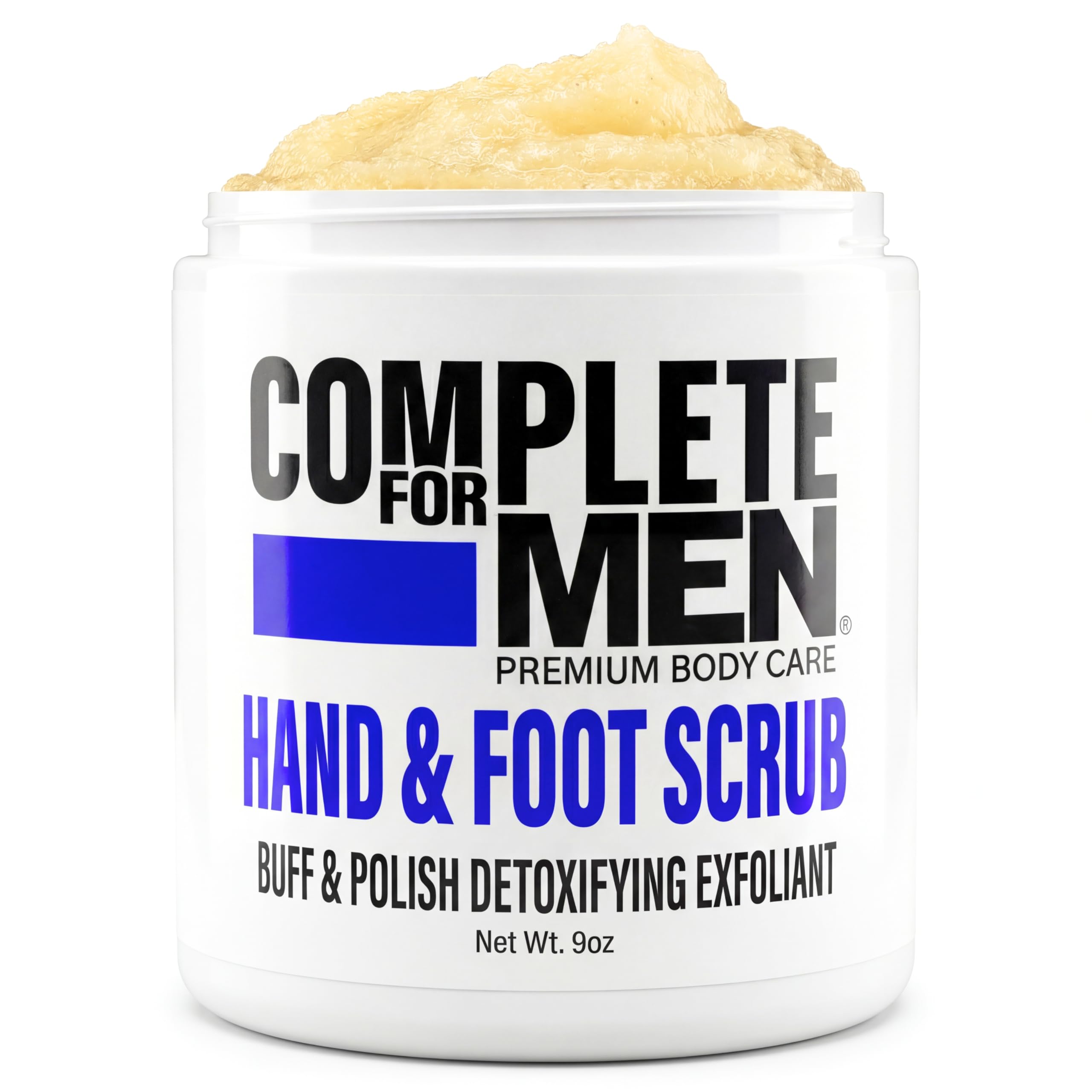 COMPLETE FOR MEN - Hand and Foot Scrub: Exfoliating Feet, Hand Exfoliant, Sugar Scrub for Dry Skin, Moisturizing Rough Skin Remover, Ideal for Hands and Feet Care, Scrub for Men