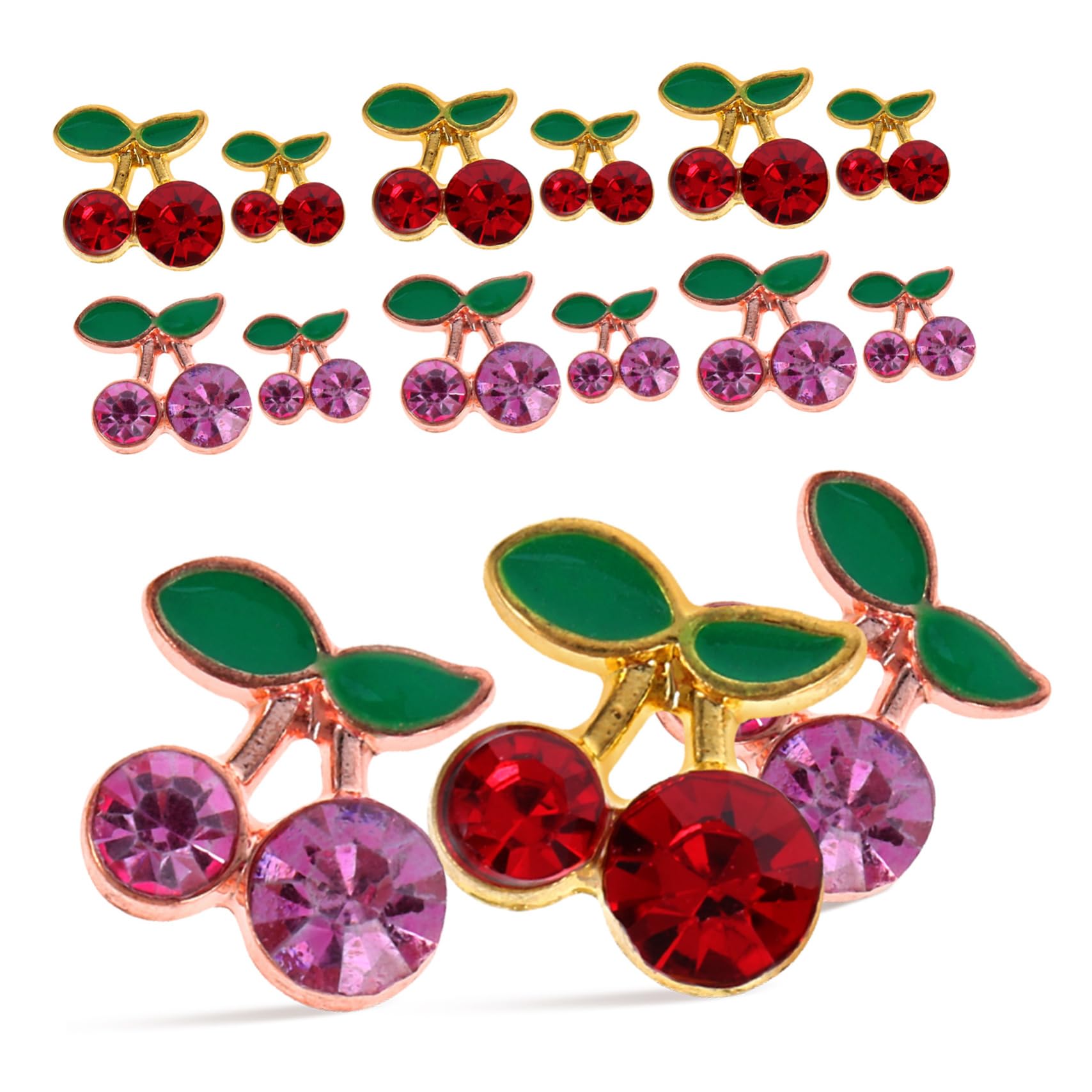 5 Set Charm Per Unghie Decorazioni Con Design Per Nail Art Per Unghie Naturali E Facili Applicare E Condividere Con Amiche 32 Pezzi*5