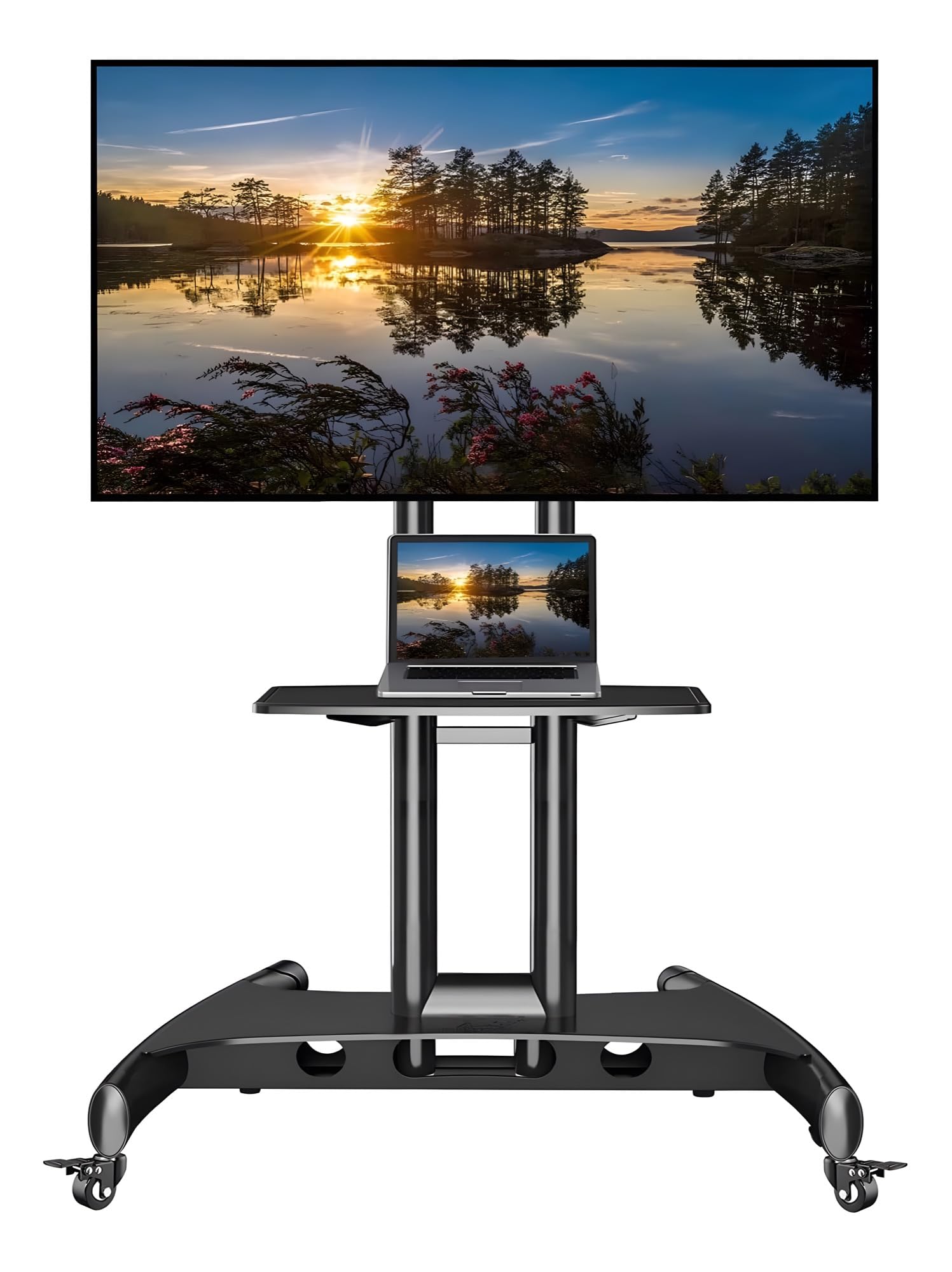 24x7 eMall Mobile TV Cart TV Stand with Wheels for 32 to 65 Inch LCD LED OLED Plasma Flat Panel Screens Up to 45 Kgs Tv Trolley (B08QCZFWKN) Amazon Price History, Amazon Price Tracker