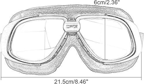 Miniatura 5 de MUXSAM Gafas de motocicleta vintage anti niebla piloto gafas a prueba de polvo ATV Off Road