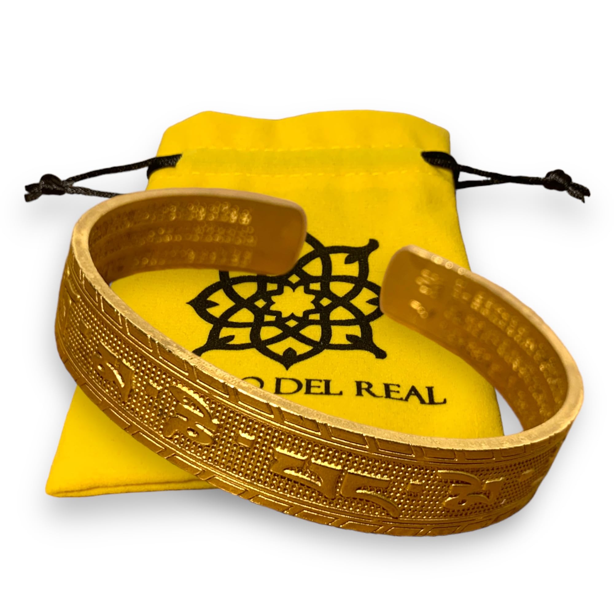 Albero del Real Tibetan Buddhist Bracelet for Men or Women – Tibetan Copper Bracelet – Buddhist Mantra of the Heart of PRAJNA Paramita Sutra, Metal