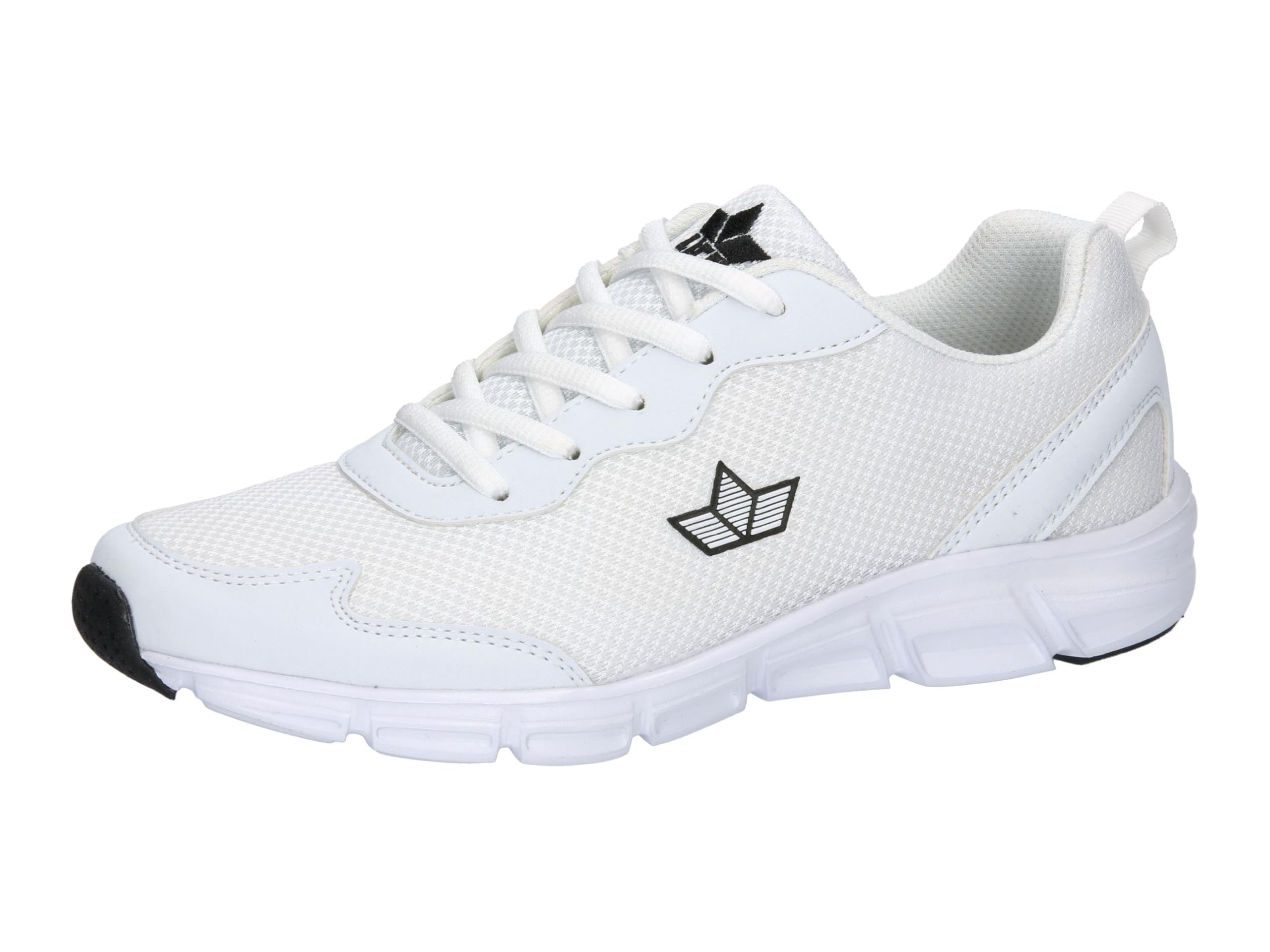 Lico Men's Almeria Trainers, White/Black, 46 EU, White Black, 12 UK