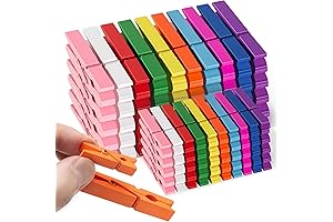 100 Colorful Clothes Pins to Vibrance Your Laundry Day.