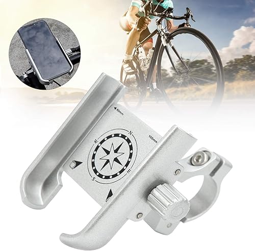 Miniatura 9 de Keenso Soporte para teléfono celular para conducción, soporte para teléfono para bicicleta, motocicleta (plata) bicicletas y piezas de repuesto