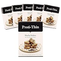 Vista 19 de Proti-Thin Cuadrados de obleas de moca con alto contenido de proteínas, 0.51 onzas de proteína, bajas en calorías, bajas en carbohidratos, bajo