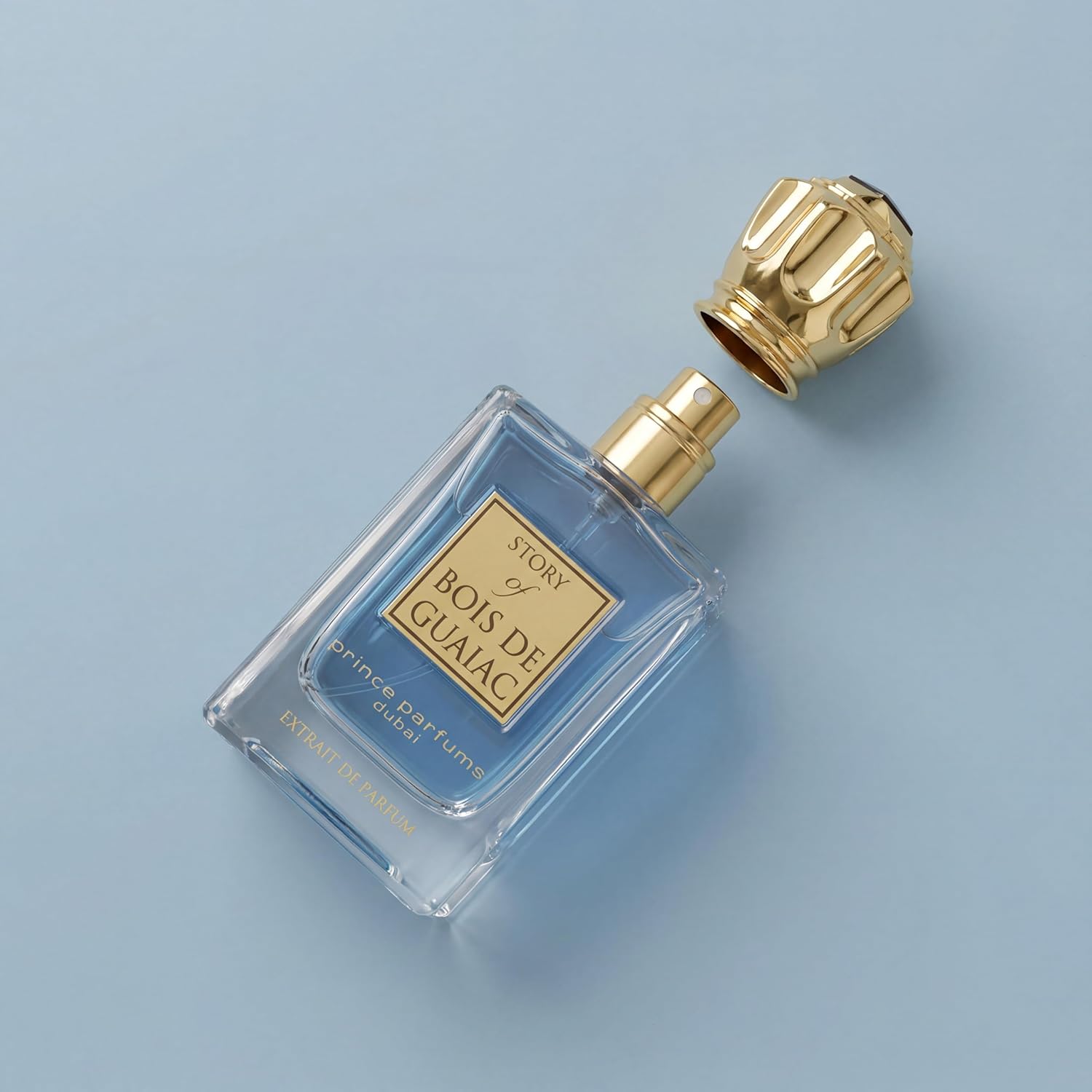 Prince Parfums Dubai - Story of Bois De Guaiac For Men - 3.4 Ounces - Extrait de Parfum - Exquisite Luxury Fragrance Exotic Woods, Amber, Citrus Notes - Refined Sophisticated Scent