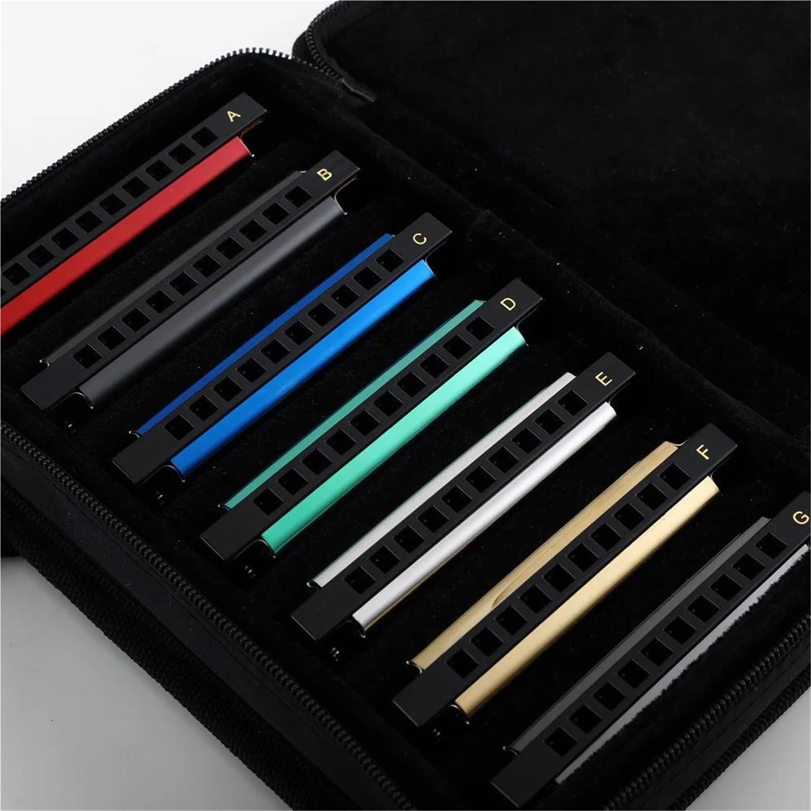 Harmonijka Ustna Zestaw Harmonijki Ustnej 10 Otworów Blues Harp Diatoniczny Organ Ustny Zestaw Harmonijki Ustnej Z 7 Klawiszami AG Key Dla Dorosłych
