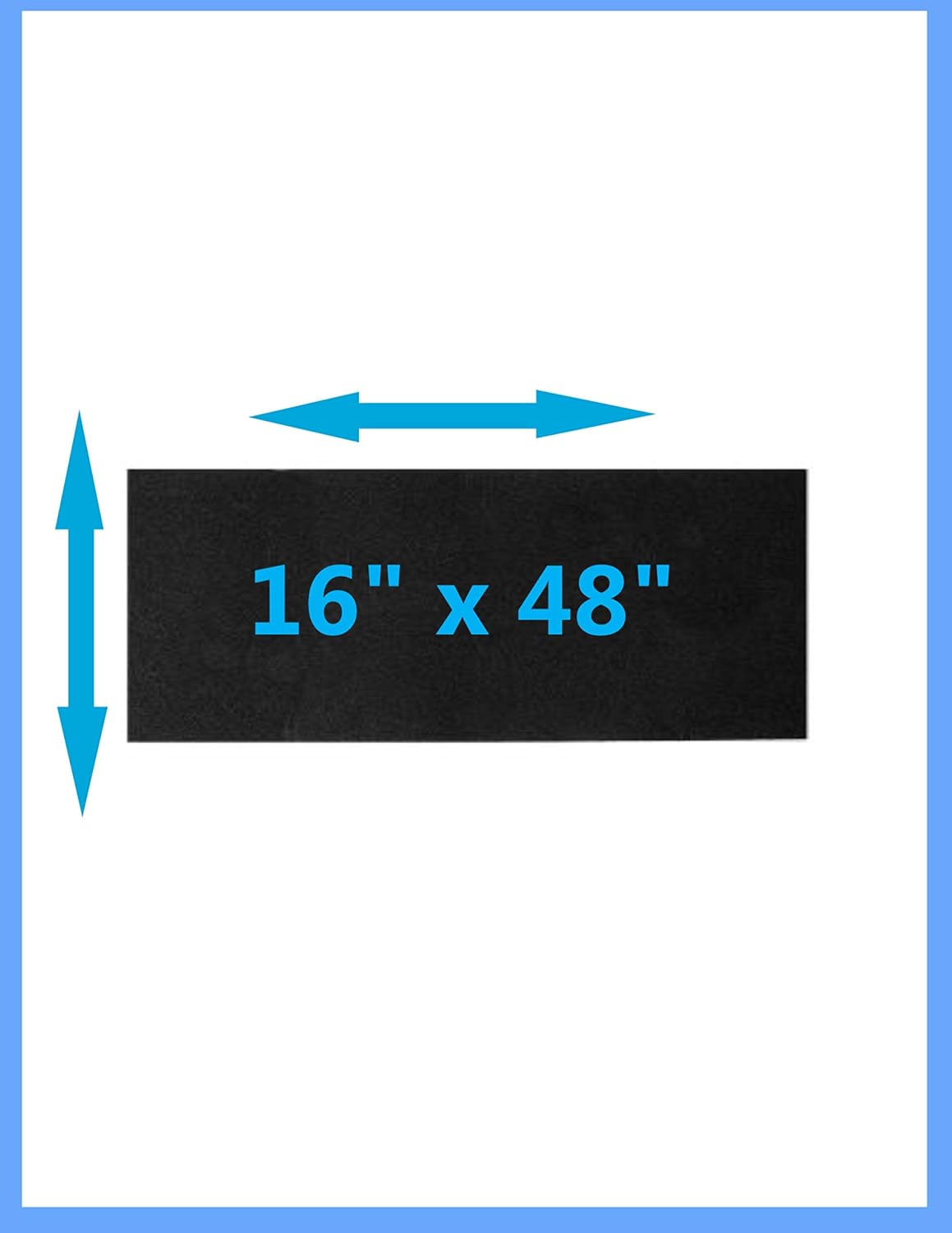CFS Cut-to-Fit Activated Carbon Pre-Filter Pad 16" x 48" - Odor & VOC Removal for Air Purifiers, Range Hoods, Furnace Filters - Fits Holmes HAPF93, HAPF94, Hunter 30930, Bionaire A1000C Models