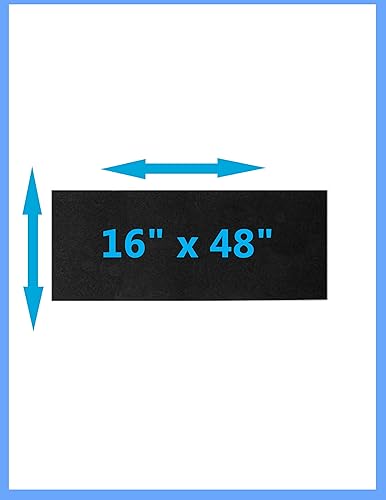 Miniatura 2 de CFS Paquete de 1, almohadilla de carbono cortada para purificadores de aire, campanas extractoras y filtros de horno, aire fresco y filtrado para