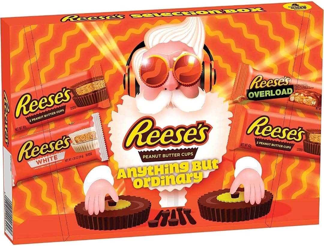 American Peanut Butter Chocolate Gift Box, Reese's Peanut Butter Cup Selection Assorted Chocolate 165g, Food Gift, Chocolate Gift, Stocking Filler, Chocolate Gift For Him, Chocolate Gift For Her