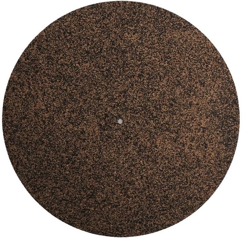 Premium Cork & Rubber 12 Inch LP Turntable Slipmat Anti-Static Shockproof Record Pad