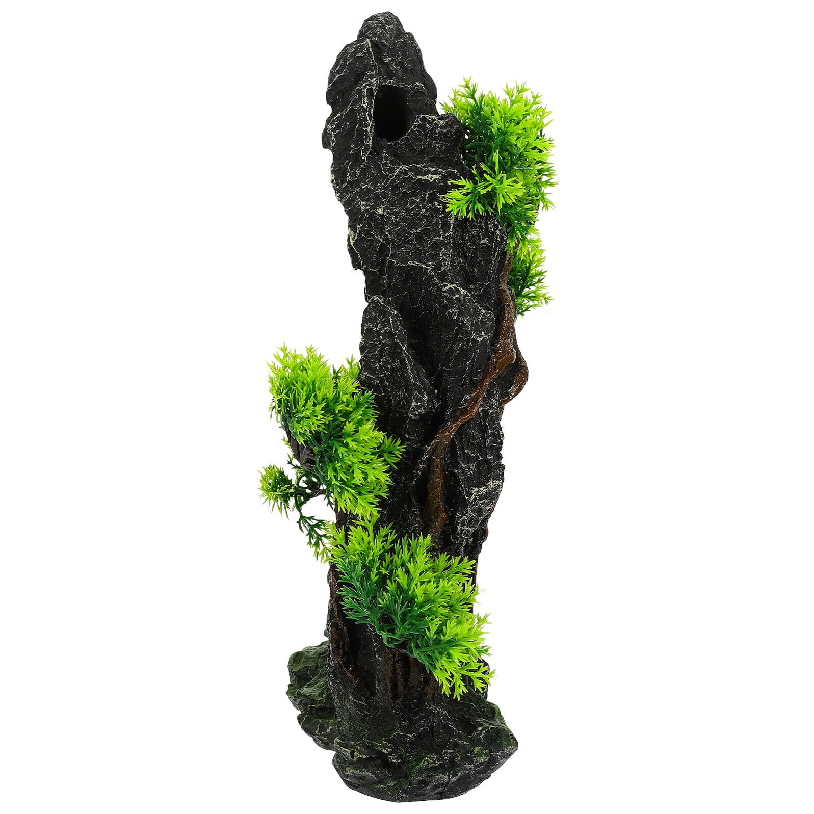 Decorazione per Acquario in Resina Montagna Artificiale Resistente e Realistica Ornamento Paesaggio Subacqueo per Nascondiglio Pesci Adatta per Acqua Dolci e Salate