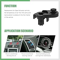 Vista 5 de SCITOO Actuador de puerta de mezcla de calentador HVAC, actuador de puerta de aire, repuesto para Audi para A3 2004-2013, para Audi para A3 Quattro