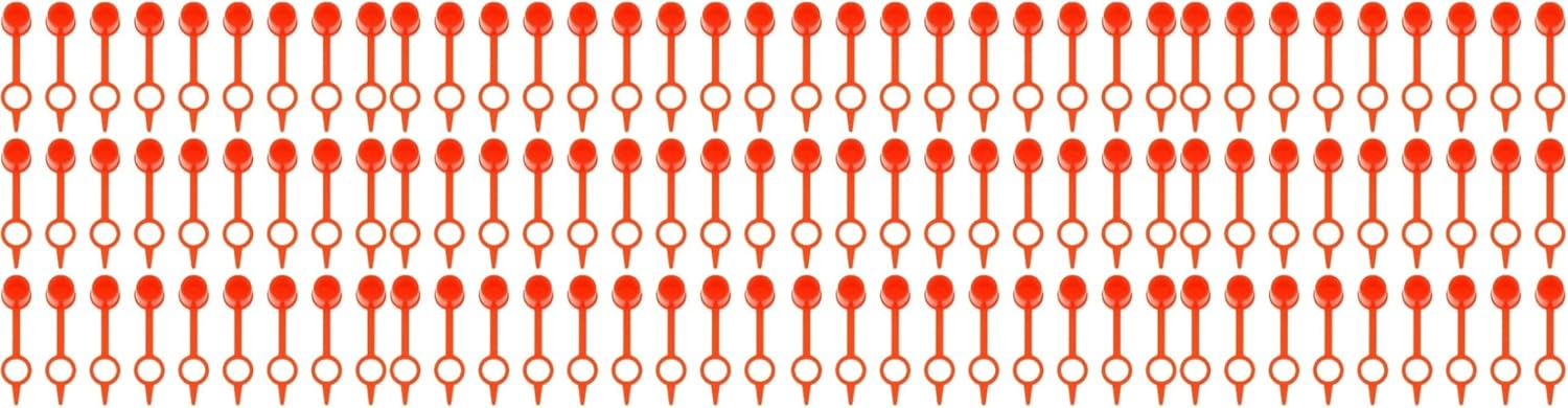 TEHAUX Red Plastic Nipple Grease Fitting Caps, 600pcs Oil Mouth Zerk Fitting Kit Anti- Proof Grease Fittings Covers for Motorcycle Car (Pack of 2)