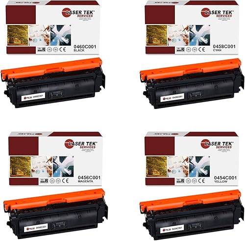 Laser Tek Services Cartucho de tóner de repuesto compatible para impresoras Canon 040 040K 040C 040M 040Y funciona con impresoras Canon Color