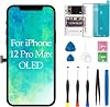 for iPhone 12 Pro Max OLED Screen Replacement 3D Touch Digitizer Display with Frame and Repair Kits Models: A2342 A2410 A2411 A2412 6.7 inch
