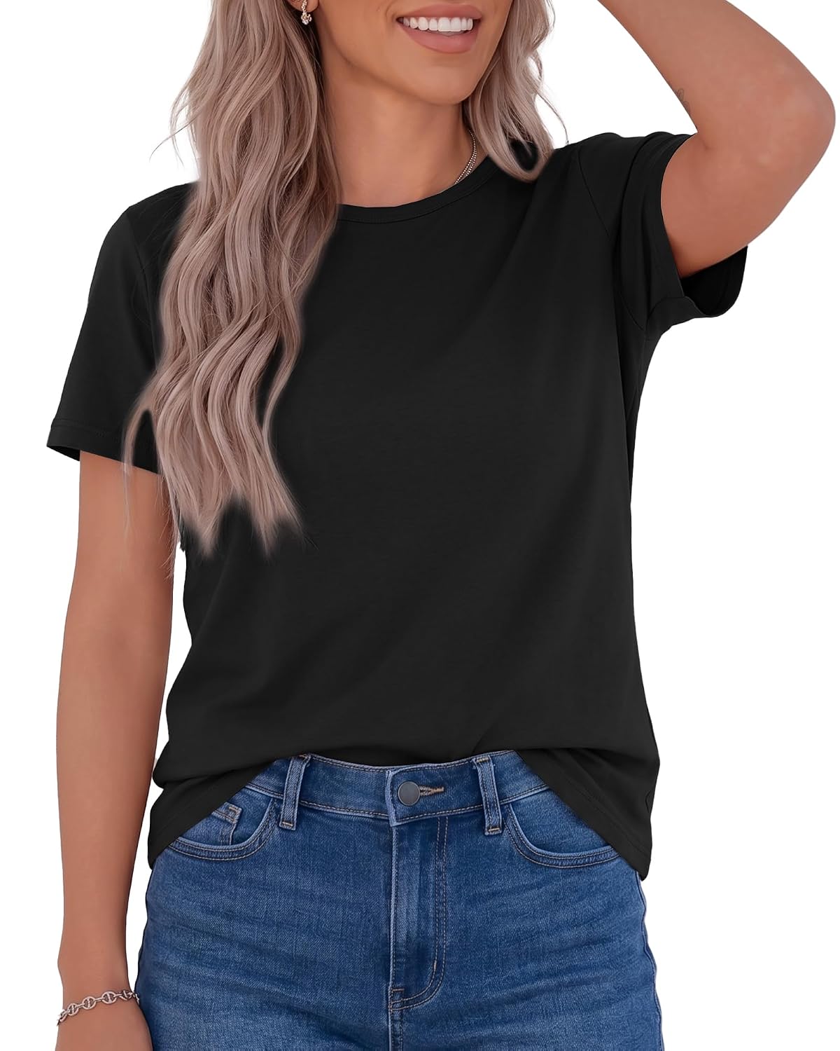 GAYHAY Short Sleeve T Shirts, Soft Basic Tees