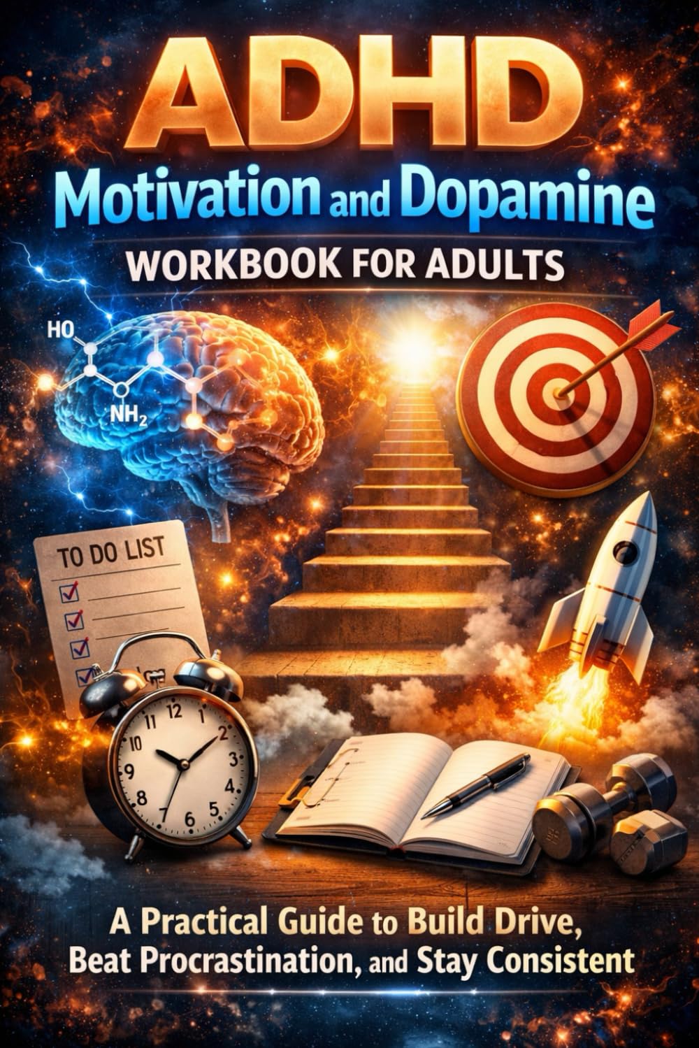 ADHD Motivation and Dopamine Workbook for Adults: A Practical Guide to Build Drive, Beat Procrastination, and Stay Consistent
