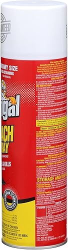 Miniatura 4 de Bengal Spray para cucarachas, espray seco sin manchas inodoro, 2 unidades, latas de aerosol de 16 onzas