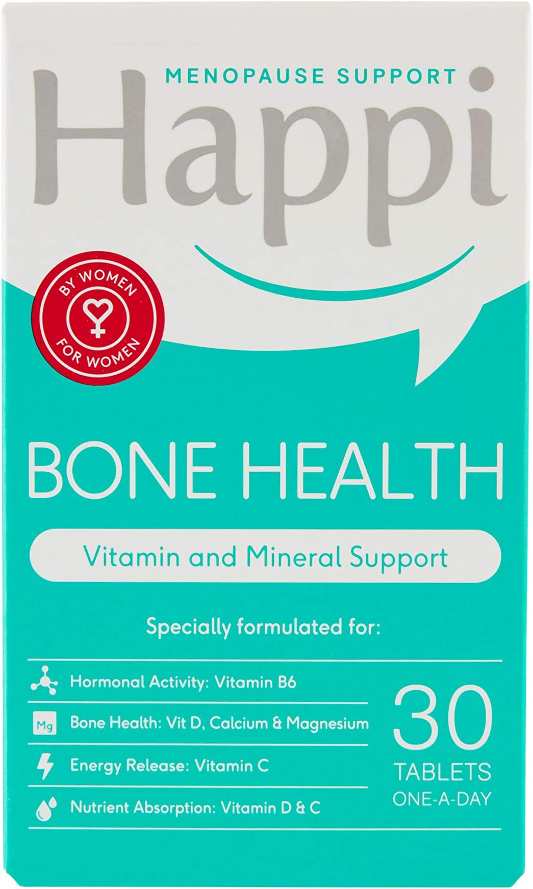 Happi Menopause Support Bone Health 30 Tablets