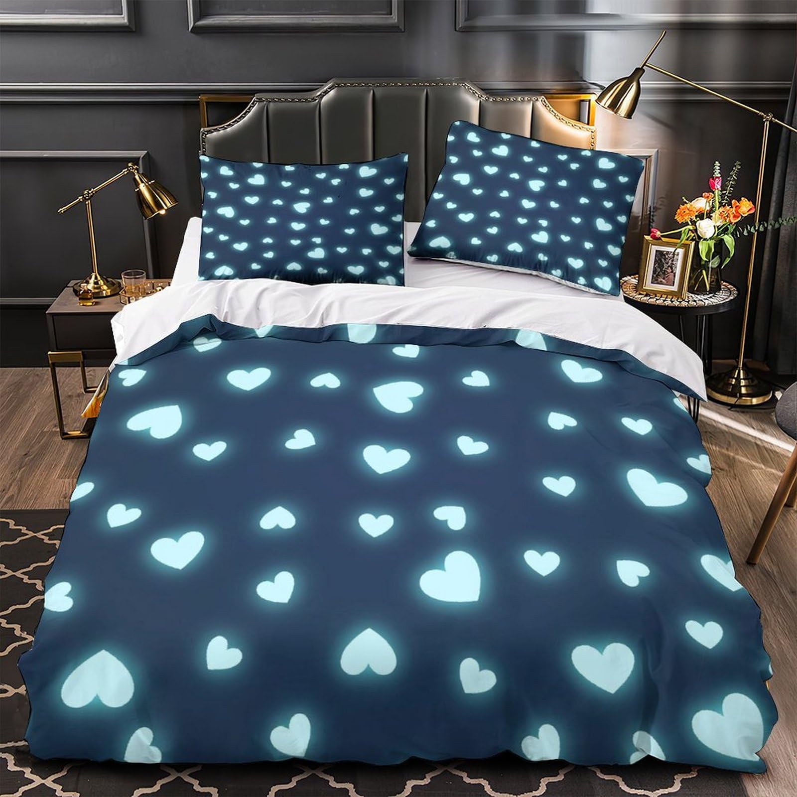 Housse de couette 220x240 hypoallergénique au fini microfibre premium