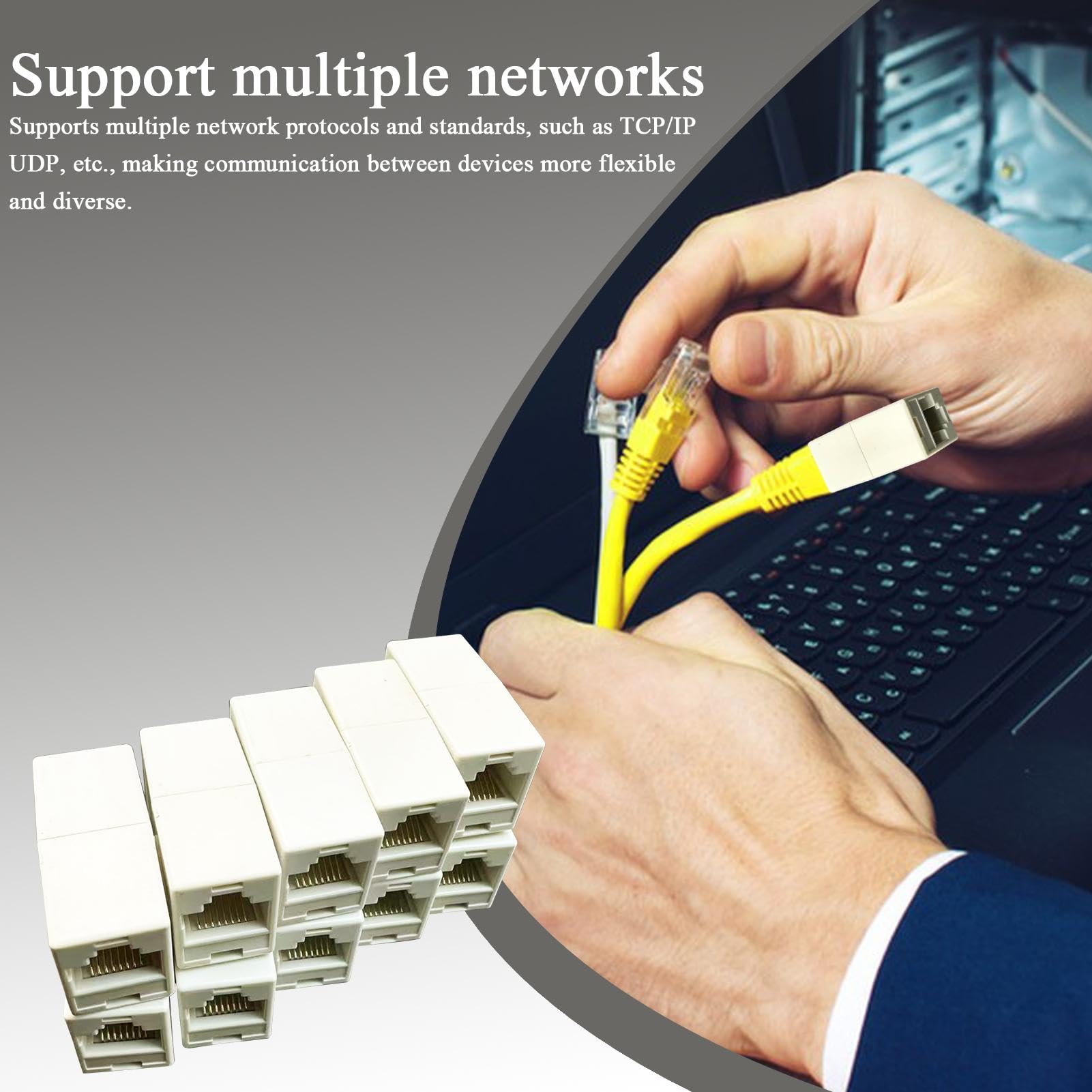 Accoppiatore Ethernet Femmina-Femmina Confezione da 10 Accoppiatori