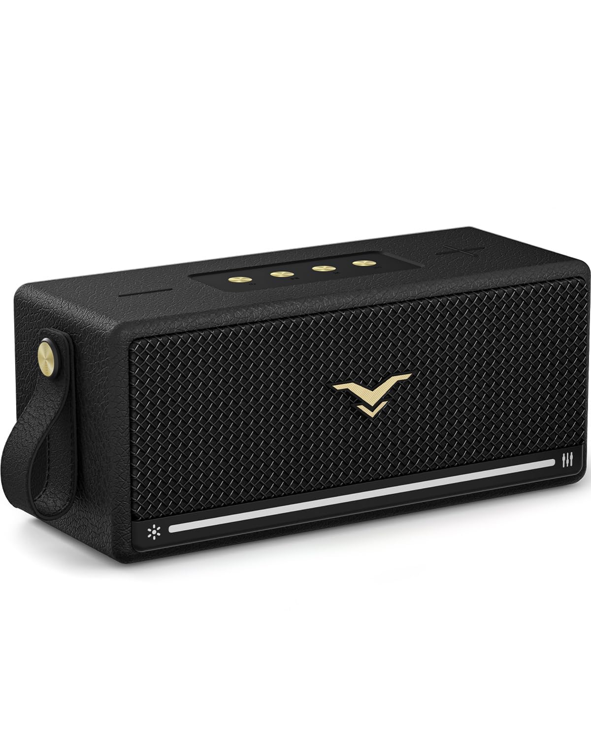 StageSound - Altoparlante Bluetooth, stile retrò, wireless, portatile, con Bass Boost, impermeabile IP67, luci LED, accoppiamento TWS, 12 ore di riproduzione, TF/AUX/USB, per feste, casa, all'aperto