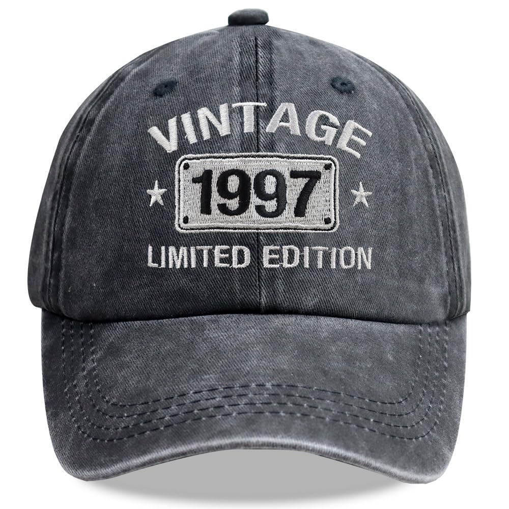 Vintage 1925-2005 Limited Edition Hats for Men Women, Personalized 21th-101th Birthday Gifts Retirement