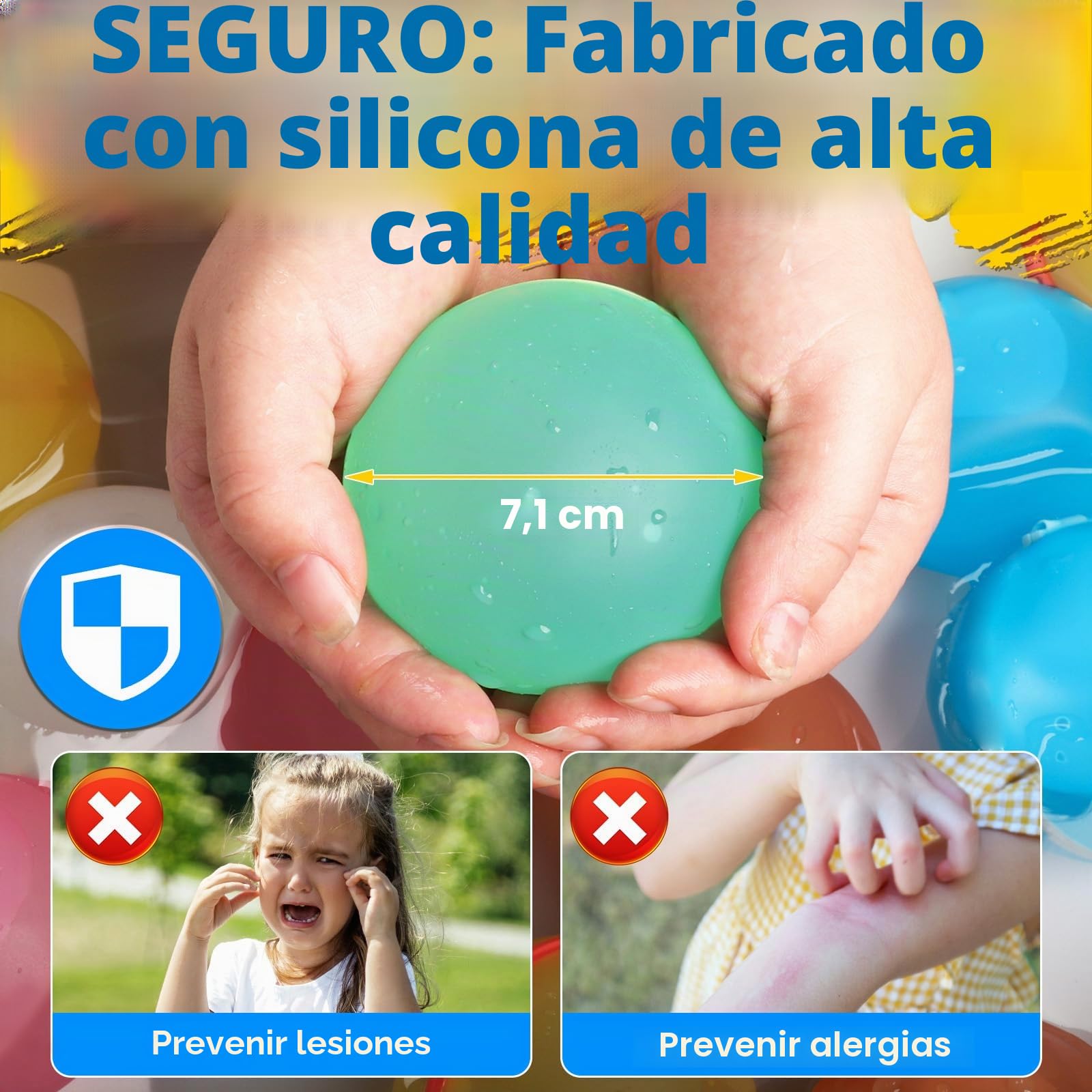 Globos de Agua Reutilizables, Globos de Agua Llenado Rapido y Autosellantes, Globo Agua Reutilizables Silicona para Niños y Adultos, Aptos Para Fiestas,Piscina,Playa,Juegos Familiares (Paquete de 12)