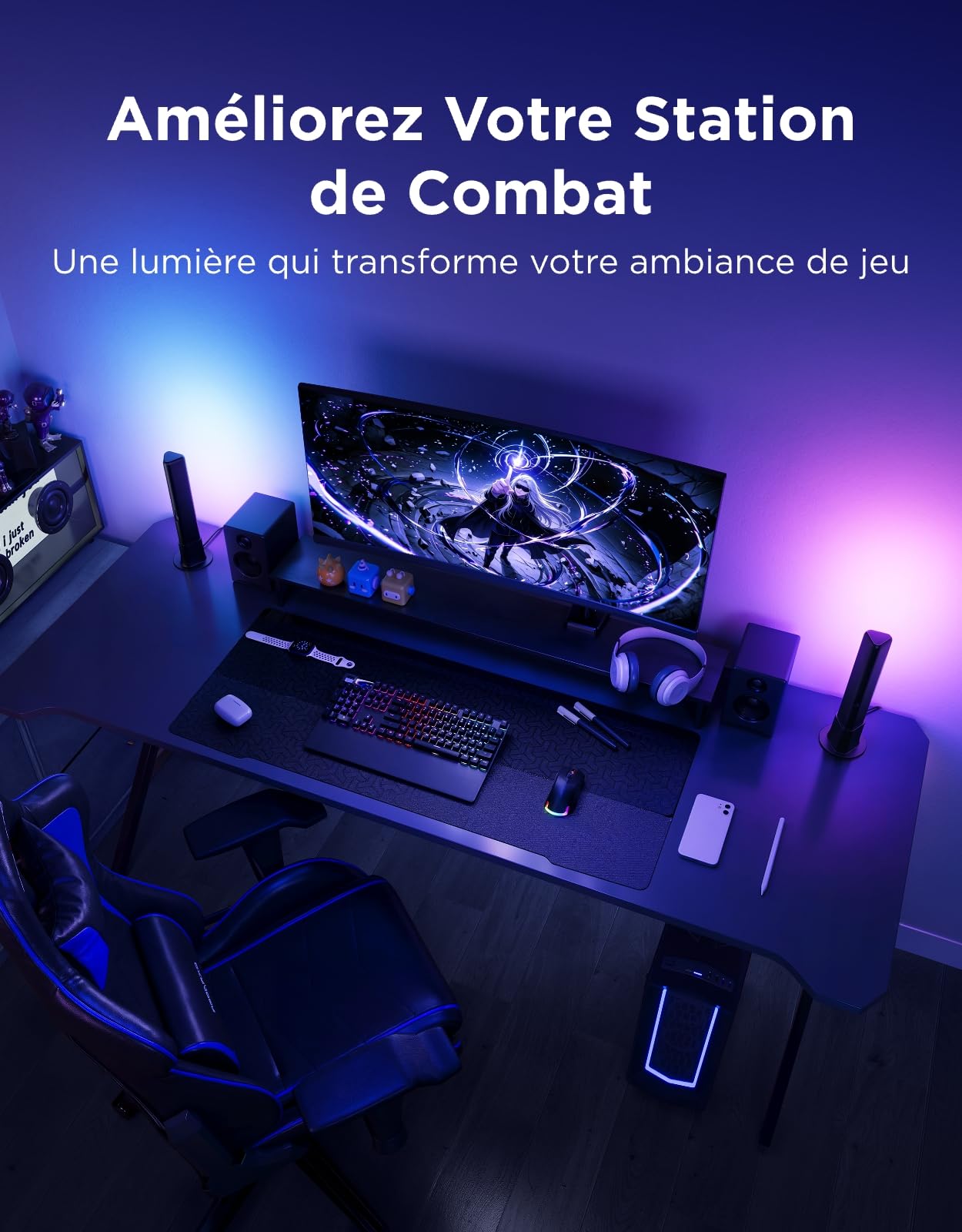 Govee Barre Lumineuse LED Intelligente,Rétroéclairage TV pour Ambiance,Jeux