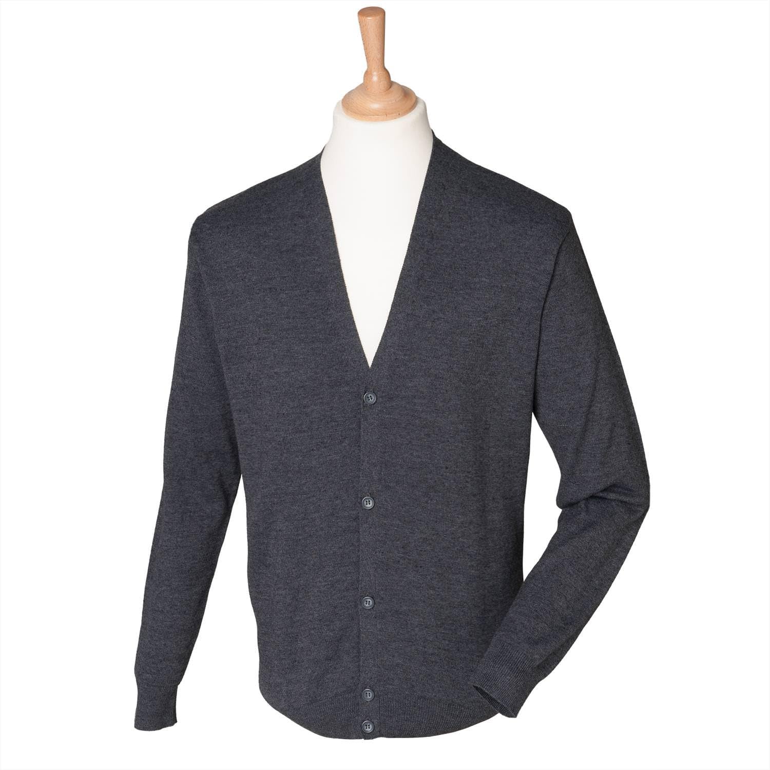 Henbury V-Neck Buttoned Cardigan