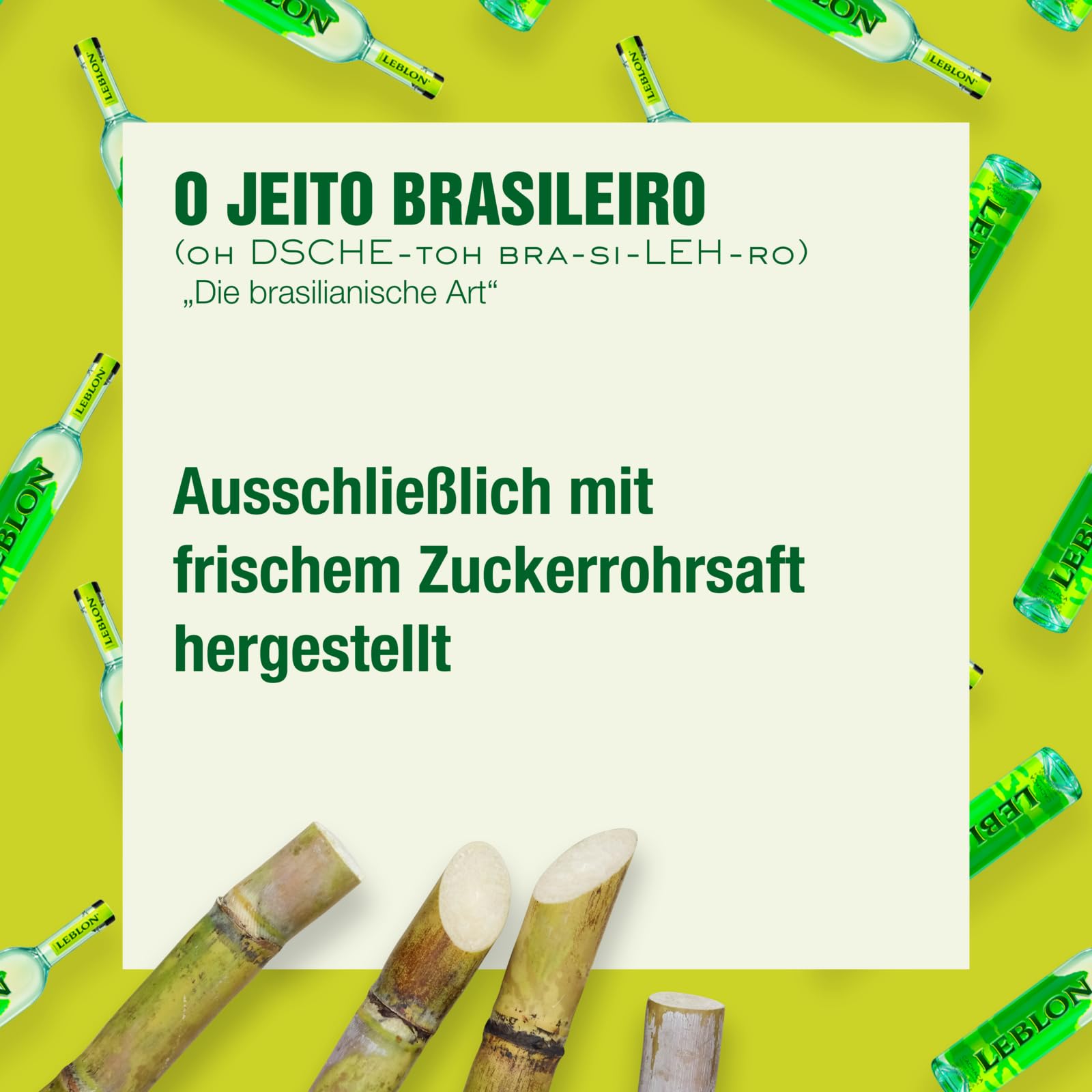 Leblon Cachaça, Premium Spirituose aus brasilianischem Zuckerrohr, handwerklich hergestellt, in französischen Cognac-Eichenfässern gereift, perfekt für Caipirinha Cocktails, 40 Vol %, 70 cl/700 ml