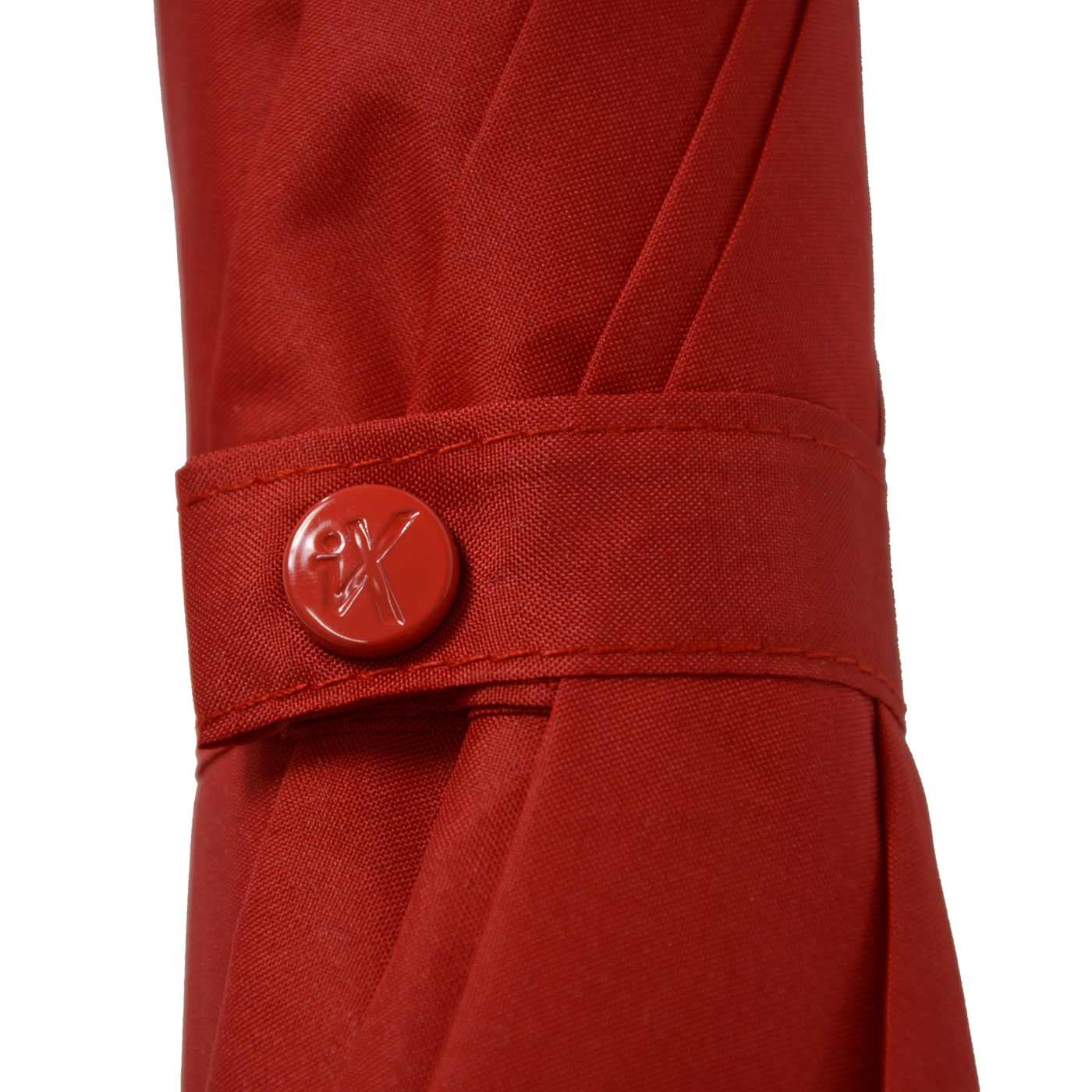 iX-brella Full-Fiber XXL - Paraguas de golf (130 cm, ligero, resistente a las tormentas con mango suave), rojo oscuro, 130 cm