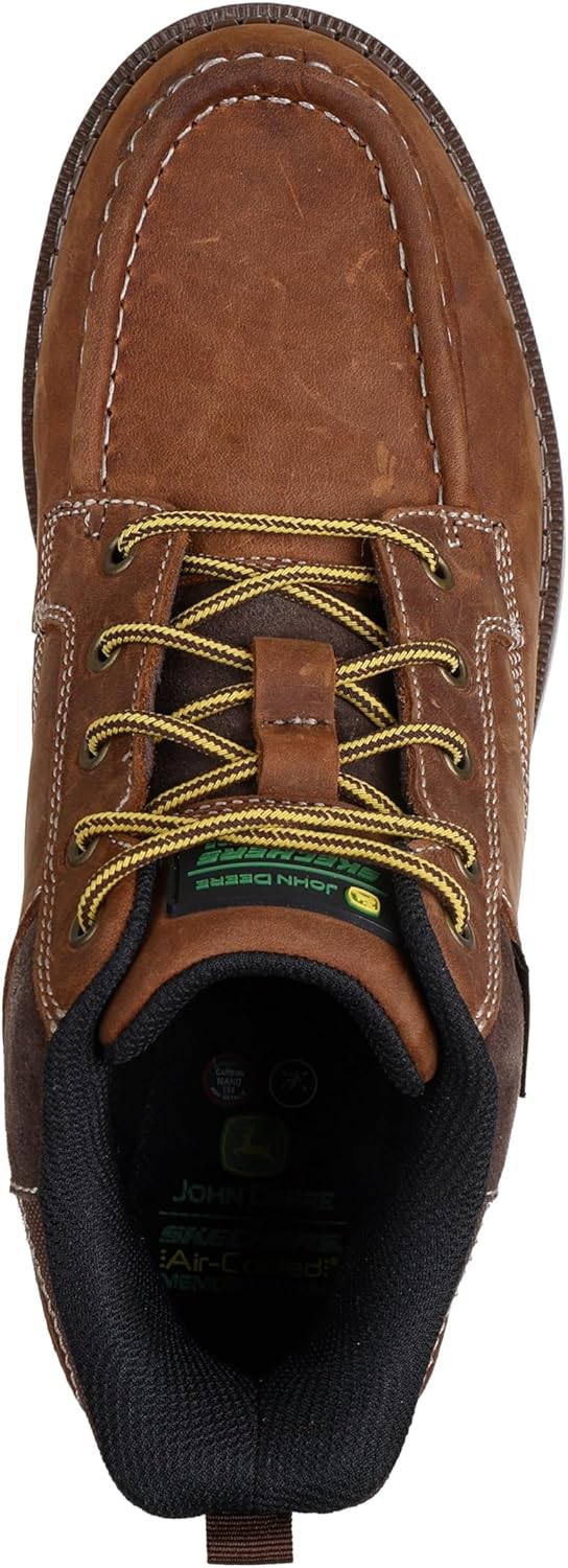 Skechers mens John Deere Slip Ins Flex Boot Soft Moc Toe