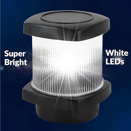 Miniatura 8 de Five Oceans Luz de anclaje LED, luces de navegación para barcos, carcasa de policarbonato de alto rendimiento, 12 V CC, cumple con la regla USCG 2