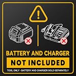 DIYtoolifz Ensemble de pilotes sans fil et sans impact compatible avec DeWalt 20V Batterie (outil de base), Kit de combo d'outil sans brosse avec Bits, Compact & Perceuse de conducteur portable pour la maison DIY, Travail du bois