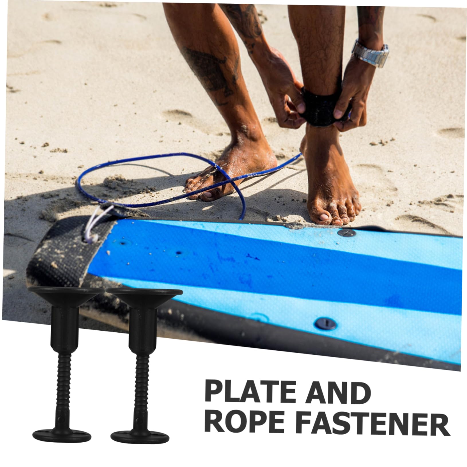 BESPORTBLE Fibbia per Corda di Sicurezza per Tavola da Surf Bullone in Plastica di Sicurezza per Sport Acquatici Surfcasting Attrezzatura Accessori Kayak Tappo Gonfiabile