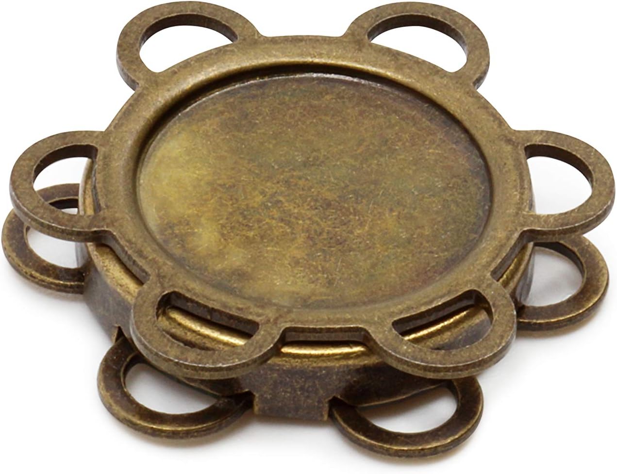 Dritz 759-38 Sew-On Magnetic Snap Set, Size 18mm, Antique Brass image 4
