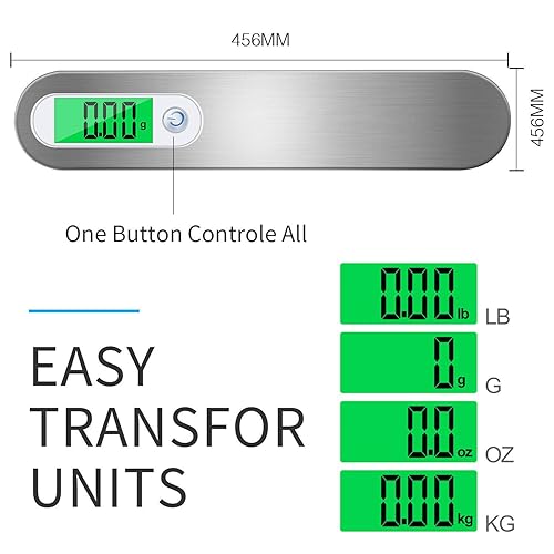 Miniatura 3 de AlfaView Digital Luggage Scale with Hook Straps, Portable Electronic Hanging Suitcase Scale with Tare Function, Hanging Scales Handheld Luggage