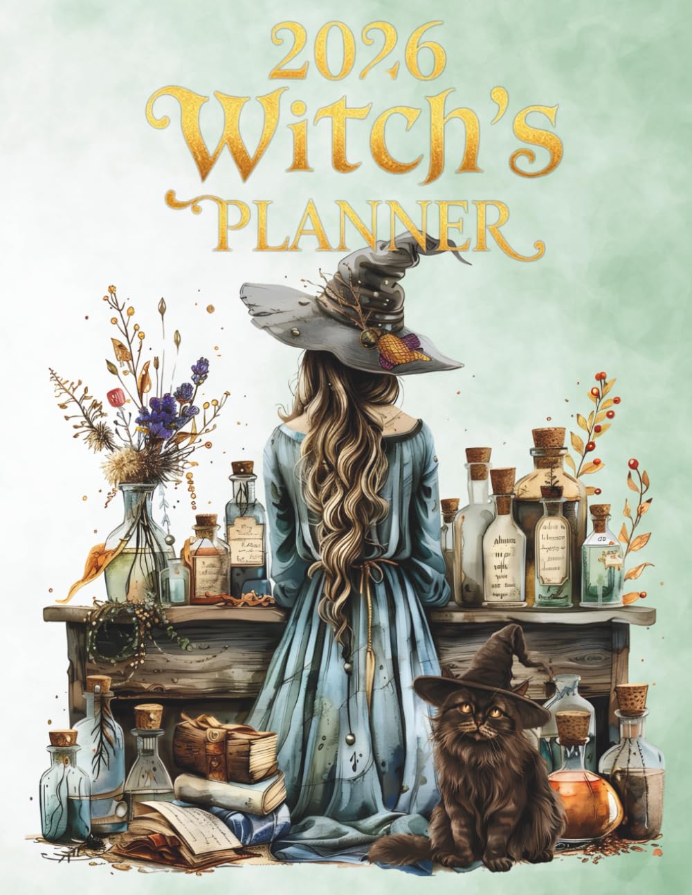 2026 Witch's ADHD Planner: Witchcraft Organizer with Moon Phases, Sabbats, Ritual Pages, Task Management, and Life Planning Tools      Paperback – November 28, 2025