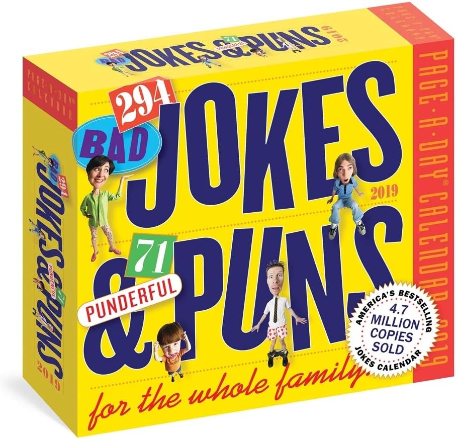 290 Bad Jokes + 75 Punderful Puns 2019 Page-A-Day Calendar