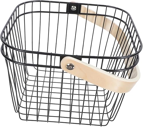 Amosfun Diseño de hierro cesta de frutas de cocina tazón de fruta decorativo organizador de cesta de aperitivos color al azar