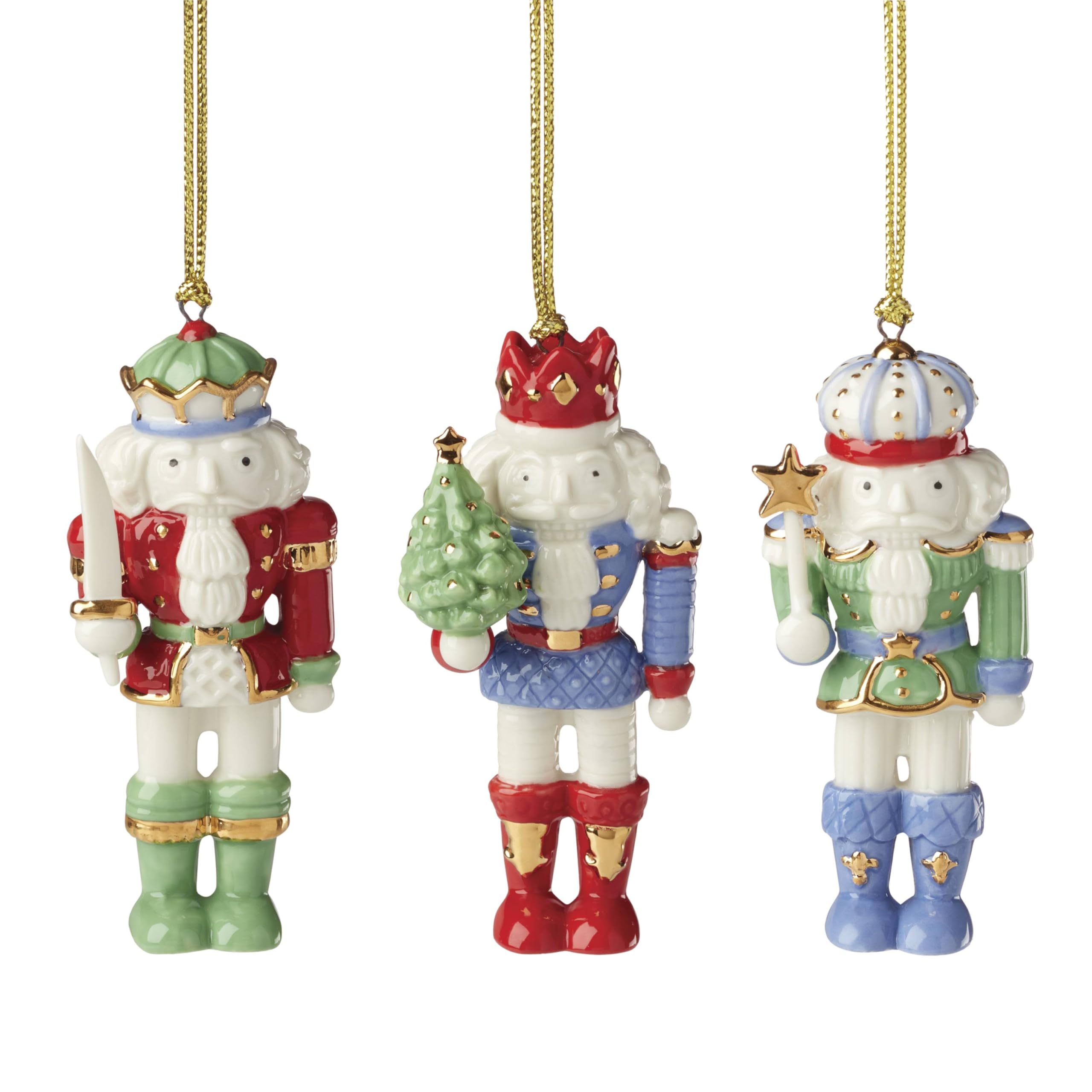 Amazon.com: Lenox 896870 Nutcracker 3-Piece Ornament Set