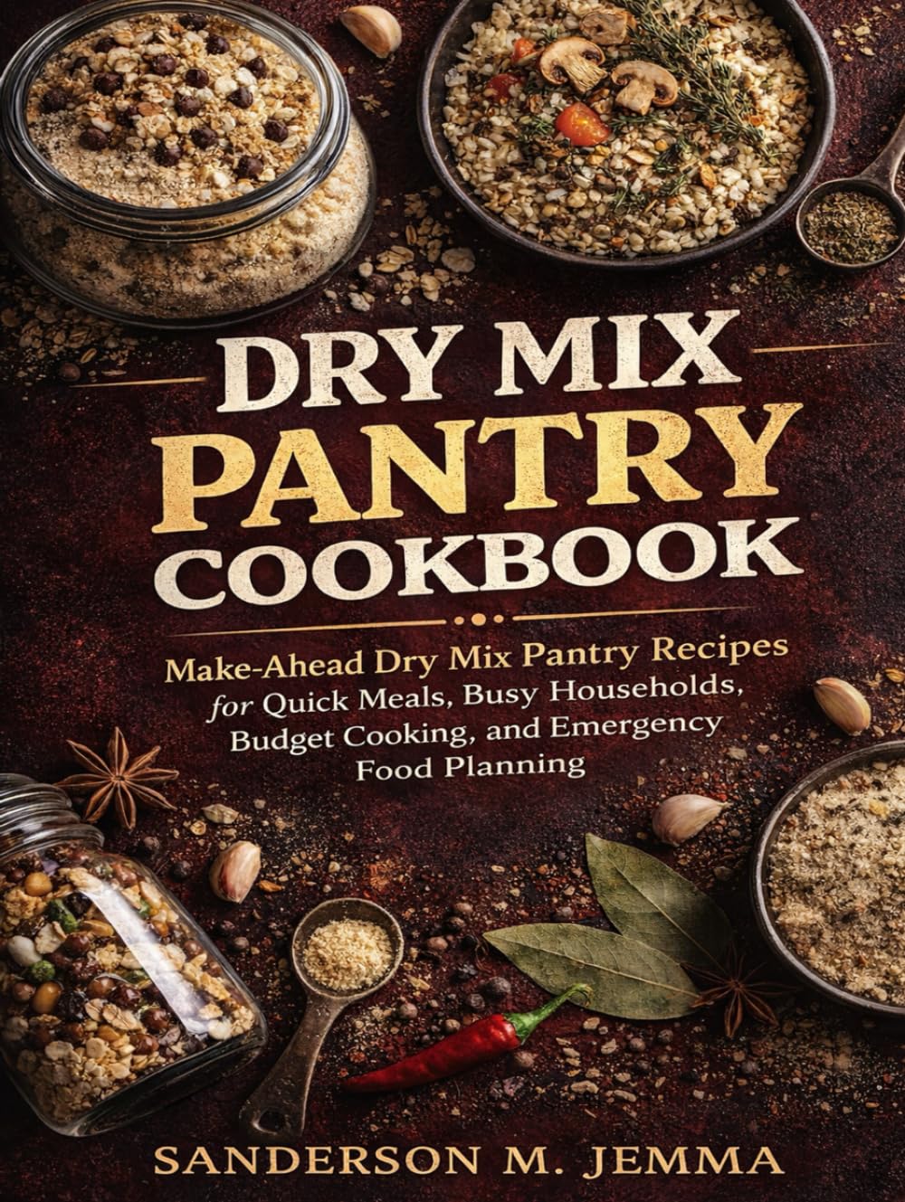 DRY MIX PANTRY COOKBOOK: Make-Ahead Dry Mix Pantry Recipes for Quick Meals, Busy Households, Budget Cooking, and Emergency Food Planning