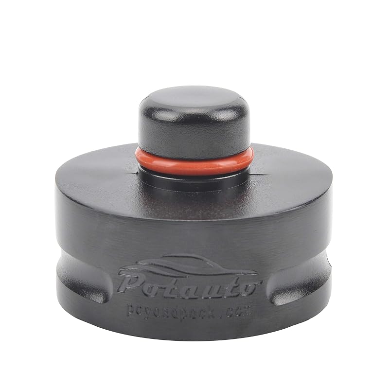 Adaptador de apoio para macaco de piso em alumínio Potauto para Tesla Model X e Model S, preto, 1 unidade